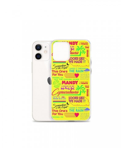 Barry Manilow MANILOW Neon Song Titles Yellow iPhone Case $12.03 Phone