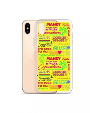 Barry Manilow MANILOW Neon Song Titles Yellow iPhone Case $12.03 Phone