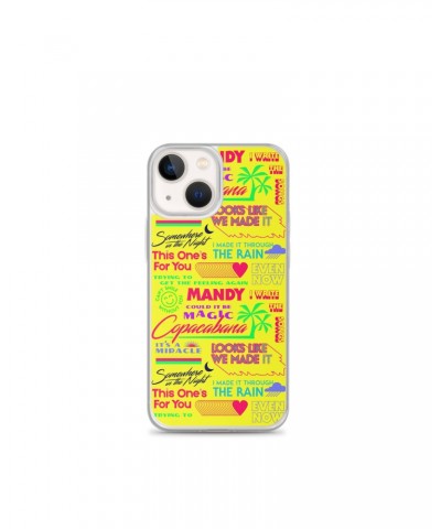 Barry Manilow MANILOW Neon Song Titles Yellow iPhone Case $12.03 Phone