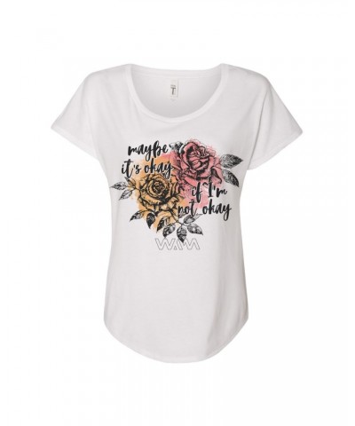 We Are Messengers Maybe It's Okay Ladies Dolman Tee - White $13.19 Shirts