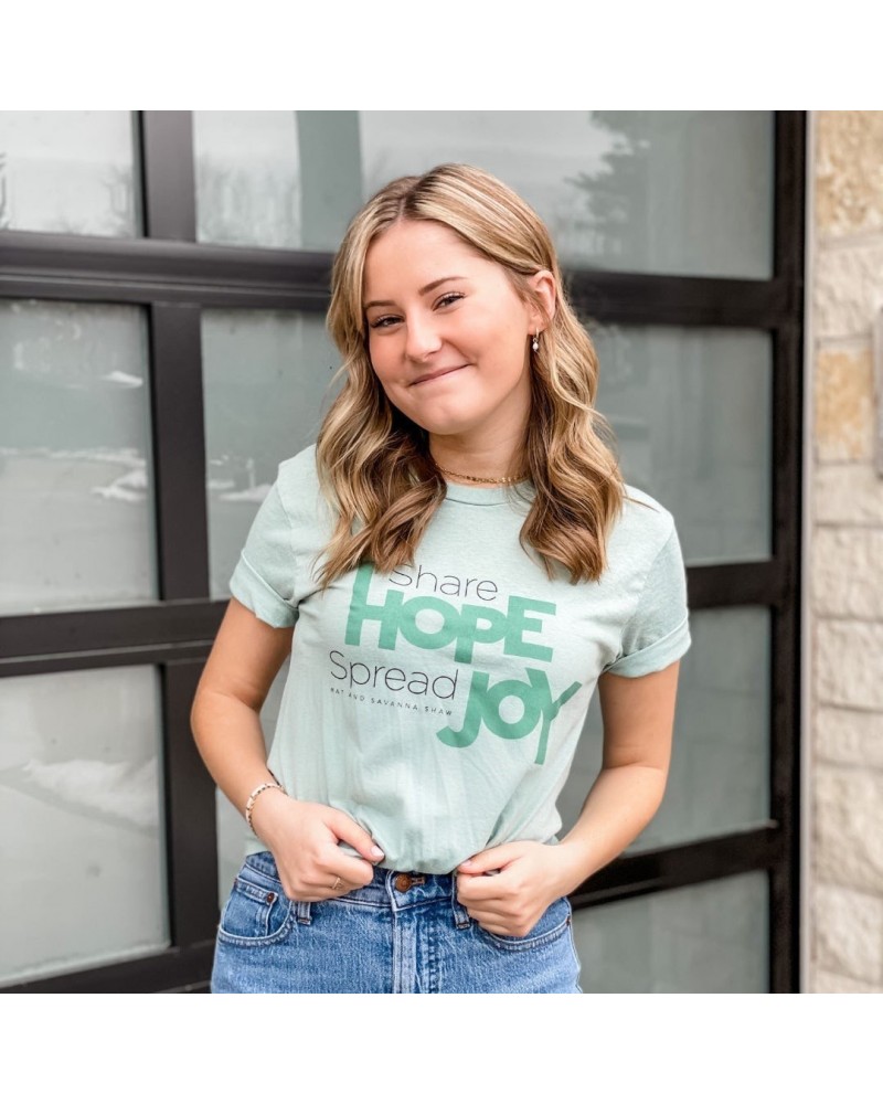 Mat and Savanna Shaw Green T-Shirt $10.12 Shirts