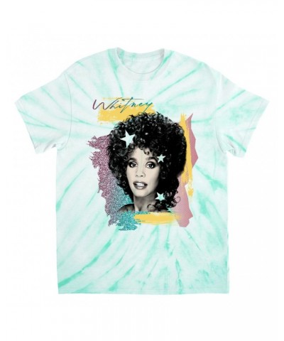 Whitney Houston T-Shirt | 1987 Colorful Design Tie Dye Shirt $6.29 Shirts