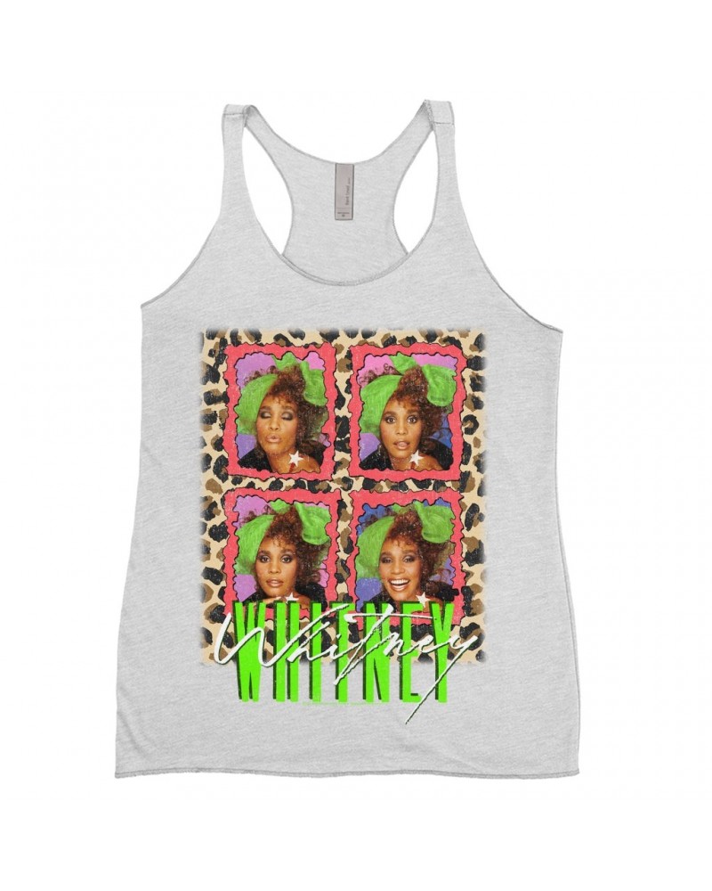 Whitney Houston Ladies' Tank Top | Leopard Pop Art Shirt $7.55 Shirts