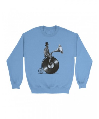 Music Life Colorful Sweatshirt | Riding The Gramophone Sweatshirt $11.27 Sweatshirts