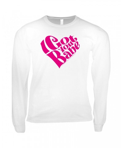 Sonny & Cher Long Sleeve Shirt | I Got You Babe Heart Image Shirt $10.80 Shirts