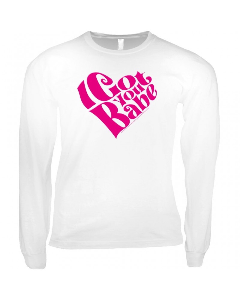 Sonny & Cher Long Sleeve Shirt | I Got You Babe Heart Image Shirt $10.80 Shirts