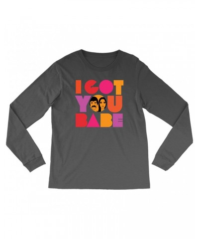 Sonny & Cher Long Sleeve Shirt | I Got You Babe Bright Logo Image Shirt $4.00 Shirts