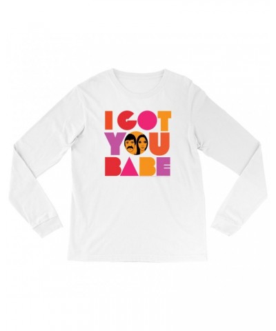 Sonny & Cher Long Sleeve Shirt | I Got You Babe Bright Logo Image Shirt $4.00 Shirts