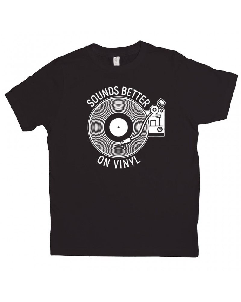 Music Life Kids T-shirt | Vinyl Sounds Better Kids Tee $4.60 Kids