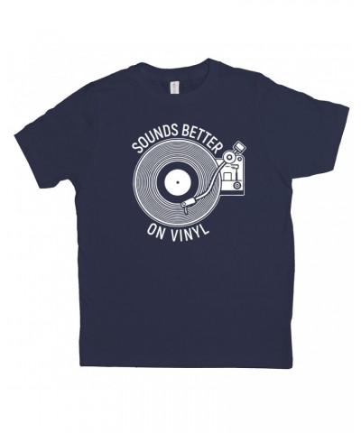 Music Life Kids T-shirt | Vinyl Sounds Better Kids Tee $4.60 Kids