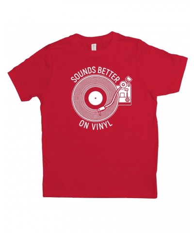 Music Life Kids T-shirt | Vinyl Sounds Better Kids Tee $4.60 Kids