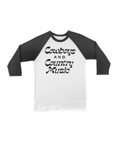 Music Life 3/4 Sleeve Baseball Tee | Cowboys And Country Music Shirt $5.17 Shirts