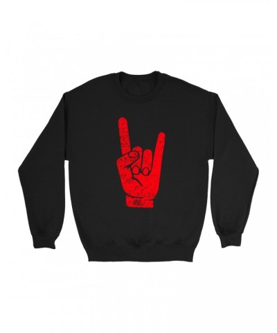 Music Life Sweatshirt | The Sign Of Metal Sweatshirt $7.98 Sweatshirts