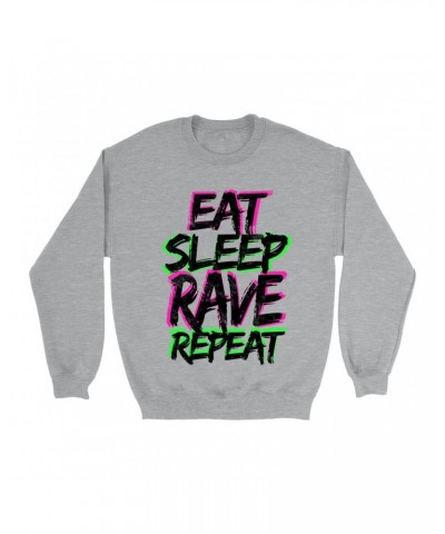 Music Life Sweatshirt | Eat Sleep Rave Repeat Sweatshirt $7.54 Sweatshirts