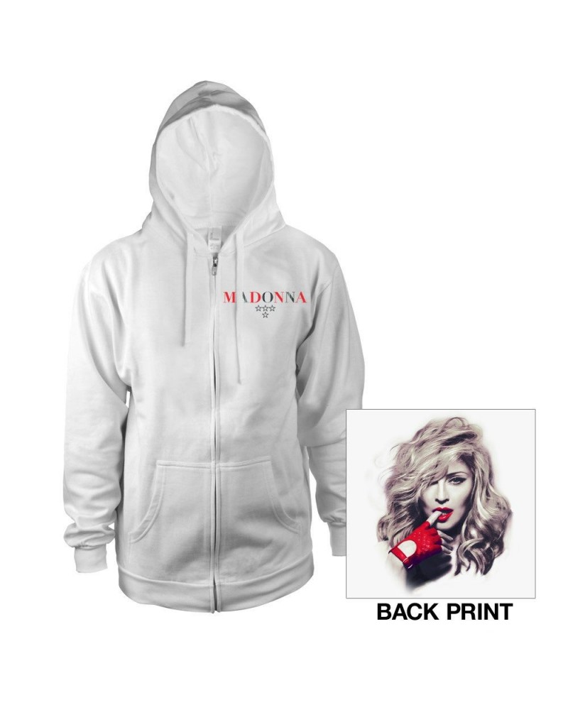 Madonna Red Glove Zip Hoodie $5.22 Sweatshirts