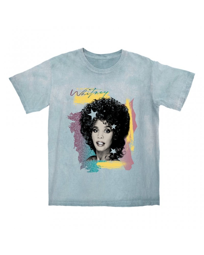 Whitney Houston T-shirt | 1987 Colorful Design Color Blast Shirt $7.47 Shirts