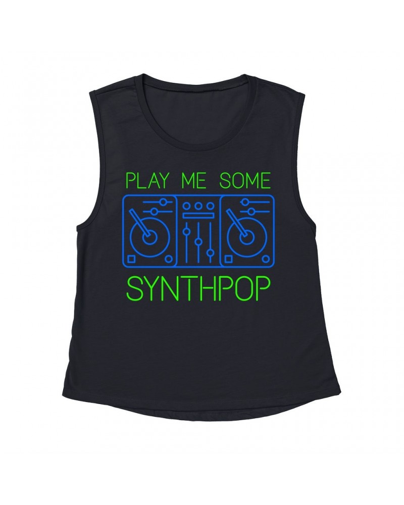 Music Life - Synthpop Muscle Tank | Play Me Some Synthpop Tank Top $7.42 Shirts