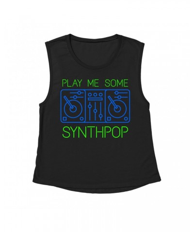 Music Life - Synthpop Muscle Tank | Play Me Some Synthpop Tank Top $7.42 Shirts