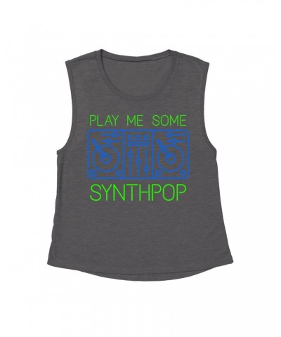 Music Life - Synthpop Muscle Tank | Play Me Some Synthpop Tank Top $7.42 Shirts