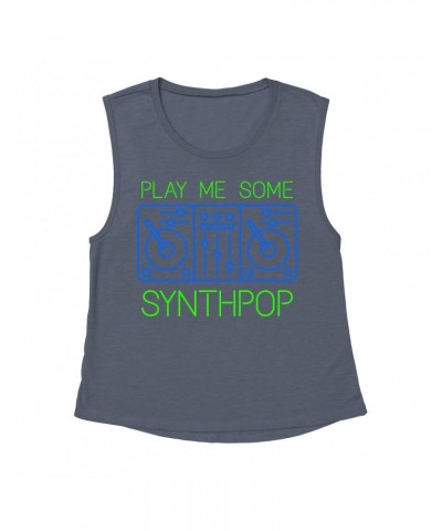 Music Life - Synthpop Muscle Tank | Play Me Some Synthpop Tank Top $7.42 Shirts