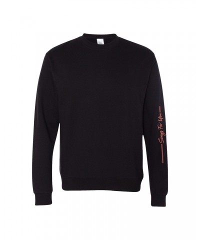 Ben Barnes Songs For You Anniversary Sweatshirt - Black $20.69 Sweatshirts