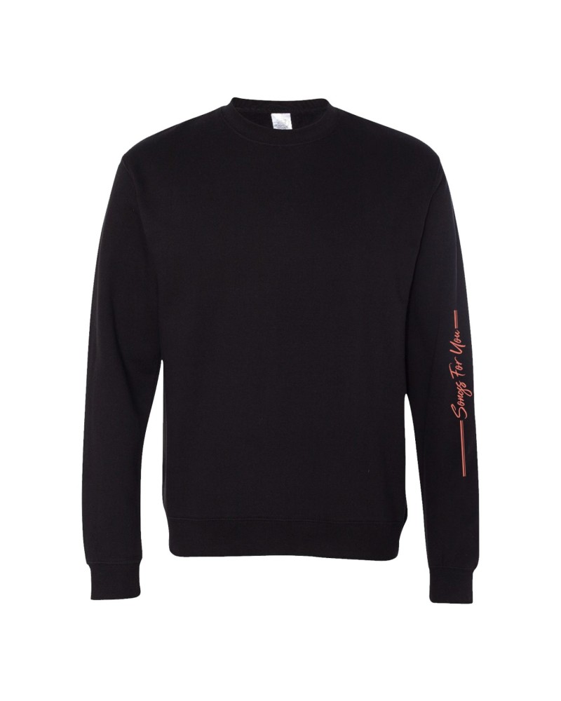 Ben Barnes Songs For You Anniversary Sweatshirt - Black $20.69 Sweatshirts