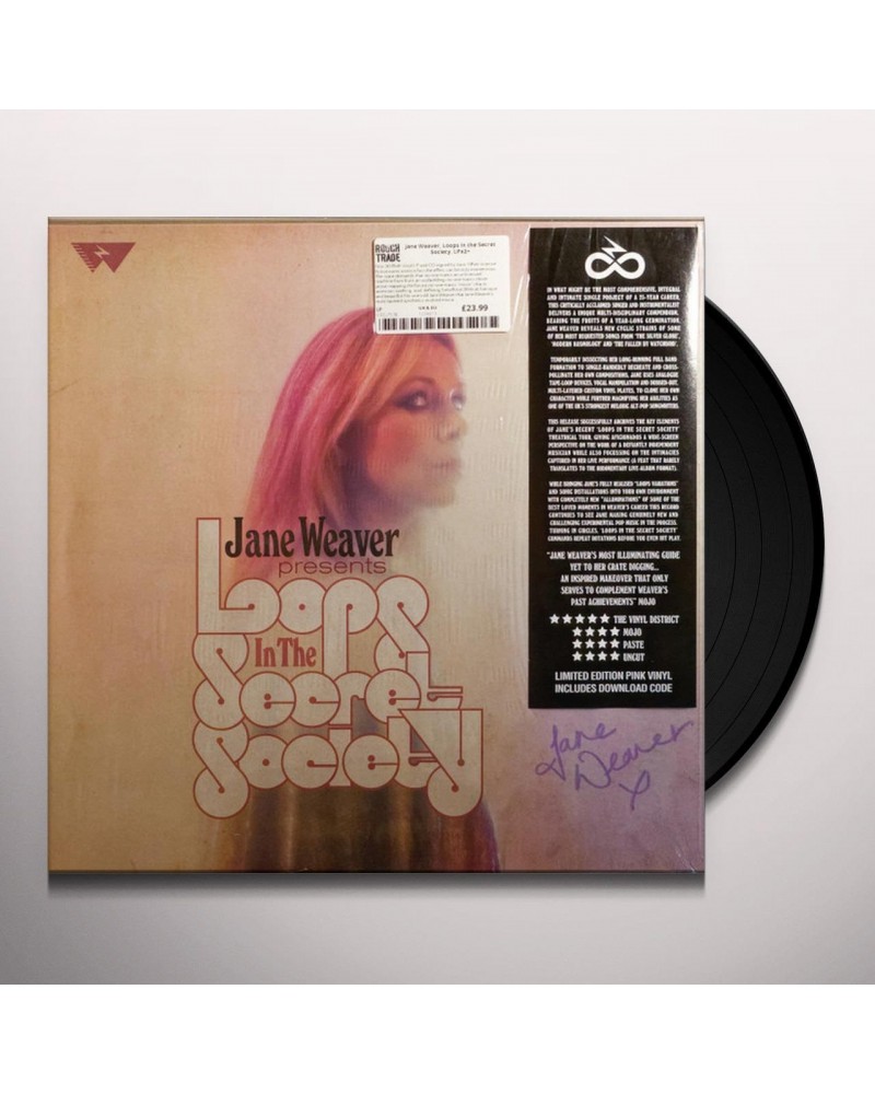 Jane Weaver LOOPS IN THE SECRET SOCIETY (PINK VINYL/DL CARD) Vinyl Record $5.77 Vinyl