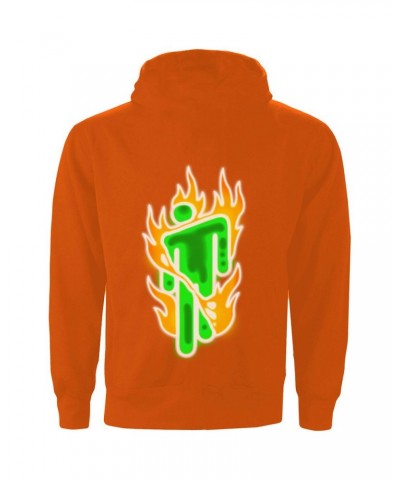 Billie Eilish Airbrush Flames Hoodie (Orange) $3.99 Sweatshirts