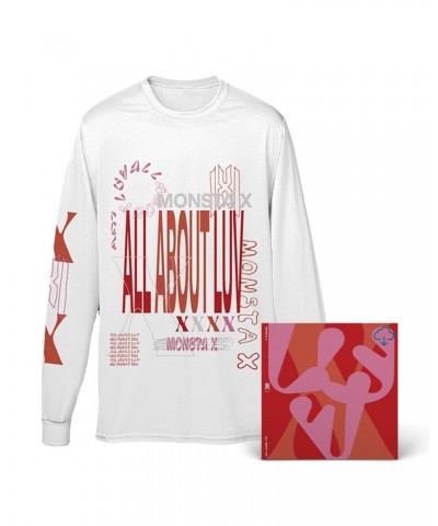 MONSTA X All About Luv Long-Sleeve T-Shirt + Digital Album Download $5.26 Shirts