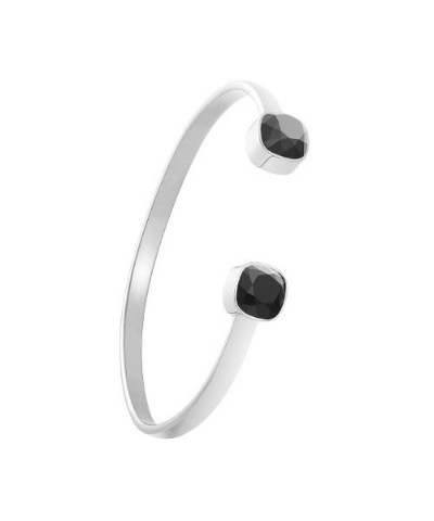 Sarah Brightman Stacking Bracelet Silver - Onyx $21.61 Accessories