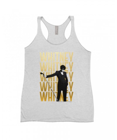 Whitney Houston Ladies' Tank Top | Whitney Whitney Whitney On Stage Design Shirt $7.20 Shirts