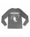 Whitney Houston Heather Long Sleeve Shirt | 1987 Photo White Whitney Design Shirt $7.69 Shirts