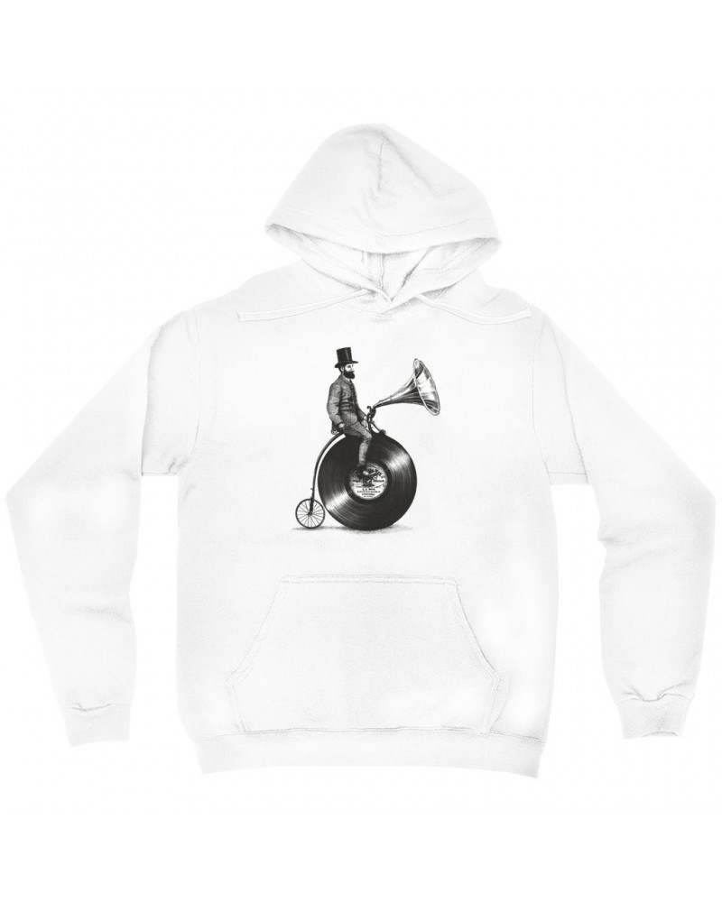 Music Life Hoodie | Riding The Gramophone Hoodie $8.84 Sweatshirts