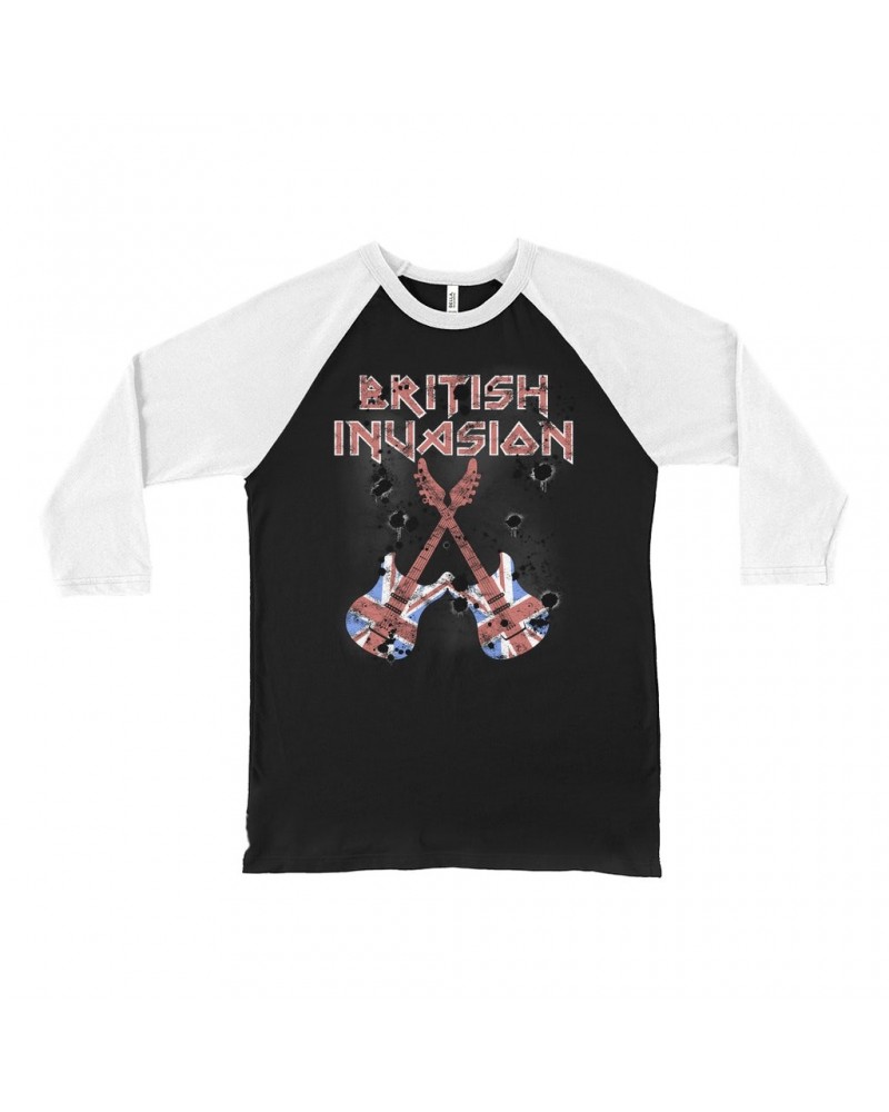 Music Life 3/4 Sleeve Baseball Tee | British Invasion Shirt $6.12 Shirts