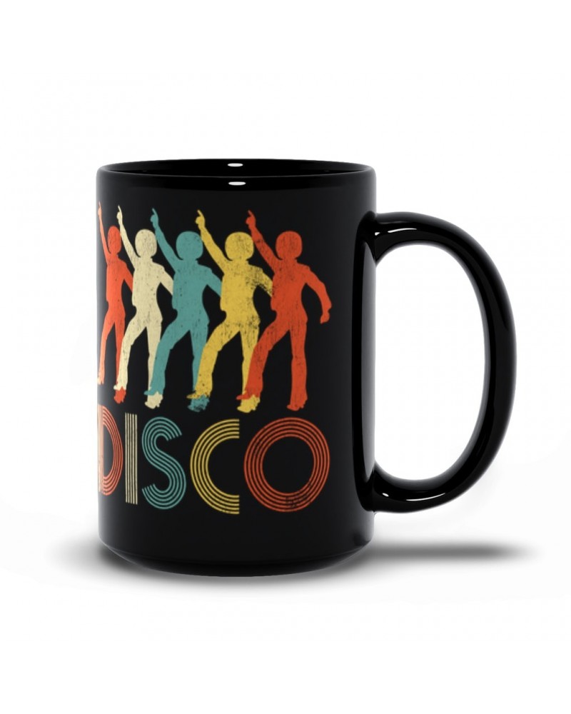 Music Life Mug | Colorful Disco Design Distressed Mug $4.02 Drinkware