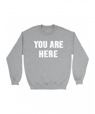 John Lennon Sweatshirt | You Are Here Distressed Design Worn By Sweatshirt $7.07 Sweatshirts