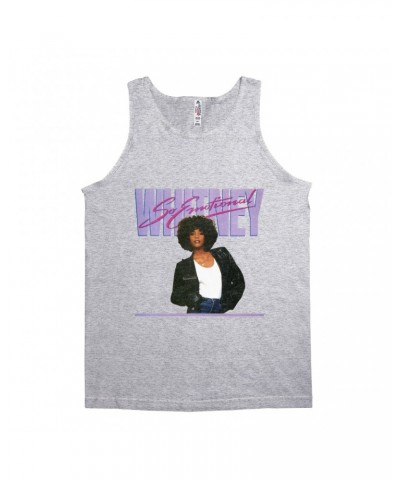 Whitney Houston Unisex Tank Top | So Emotional Album Cover Design Distressed Shirt $9.06 Shirts