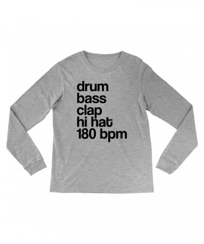 Music Life Long Sleeve Shirt | Drum Bass Clap Shirt $3.67 Shirts