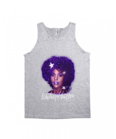 Whitney Houston Unisex Tank Top | Whitney Album Photo Purple Design Shirt $5.95 Shirts