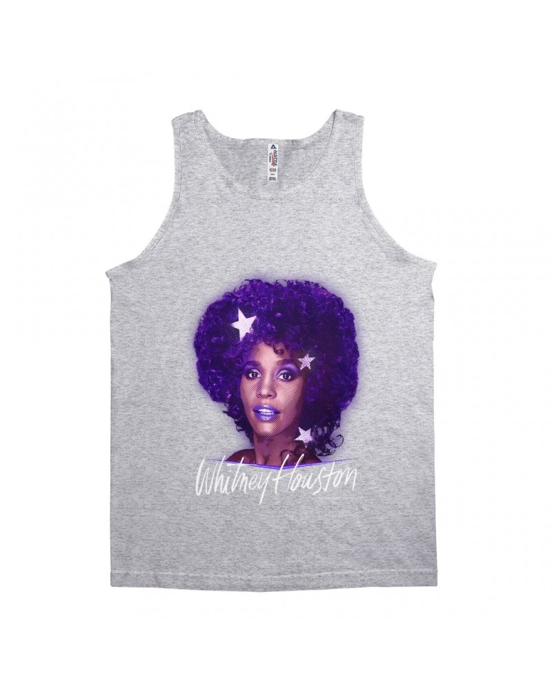 Whitney Houston Unisex Tank Top | Whitney Album Photo Purple Design Shirt $5.95 Shirts