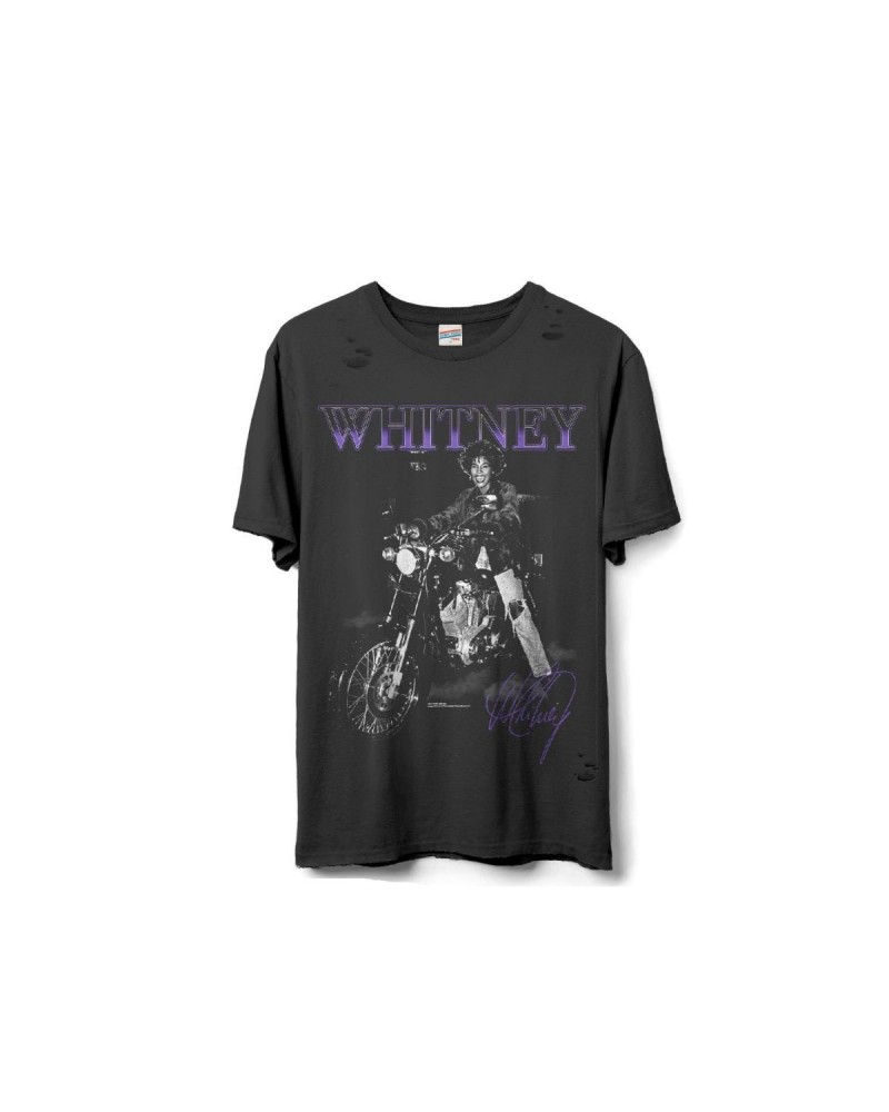 Whitney Houston Whitney Motorcyle Distressed T-shirt $6.43 Shirts