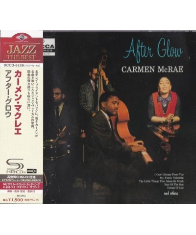 Carmen McRae AFTER GLOW CD $7.05 CD