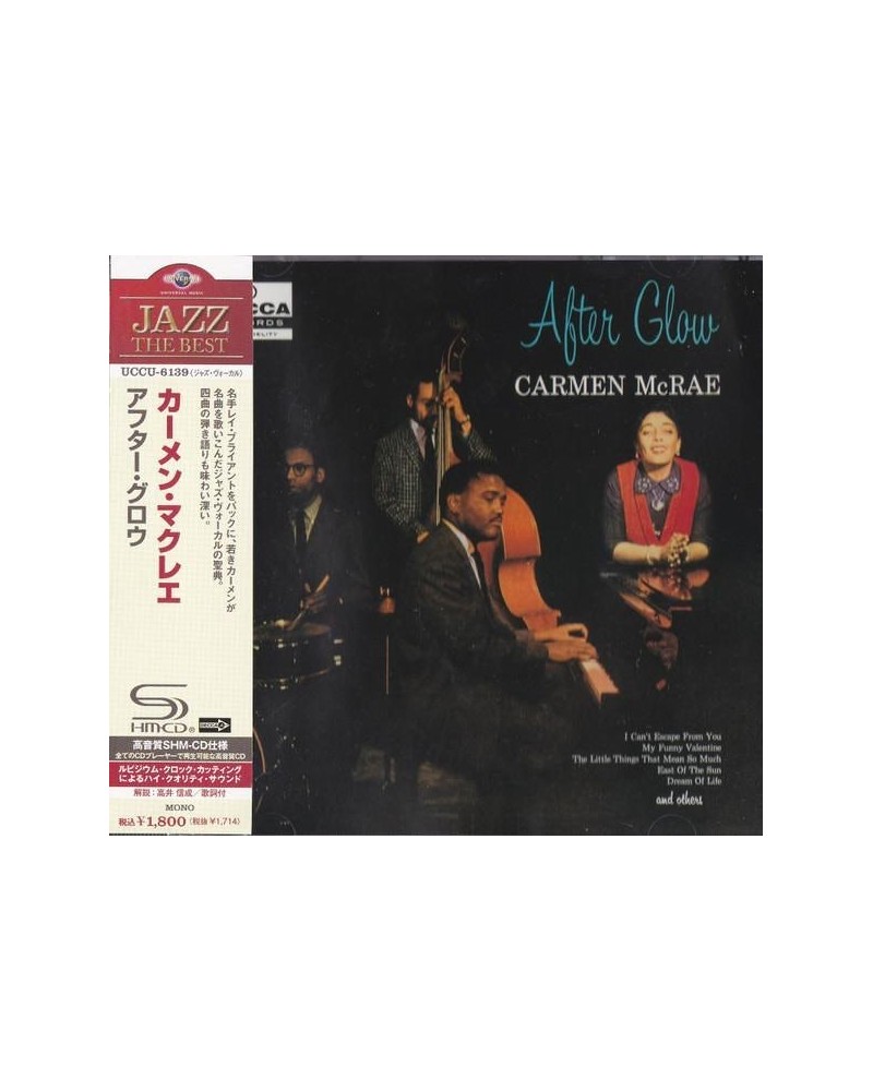 Carmen McRae AFTER GLOW CD $7.05 CD