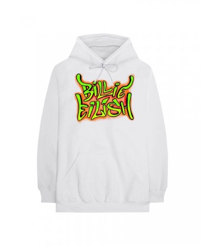 Billie Eilish Hoodie | Neon Graffiti Art Hoodie $6.84 Sweatshirts